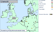 Produktionsstandorte der Windenergie